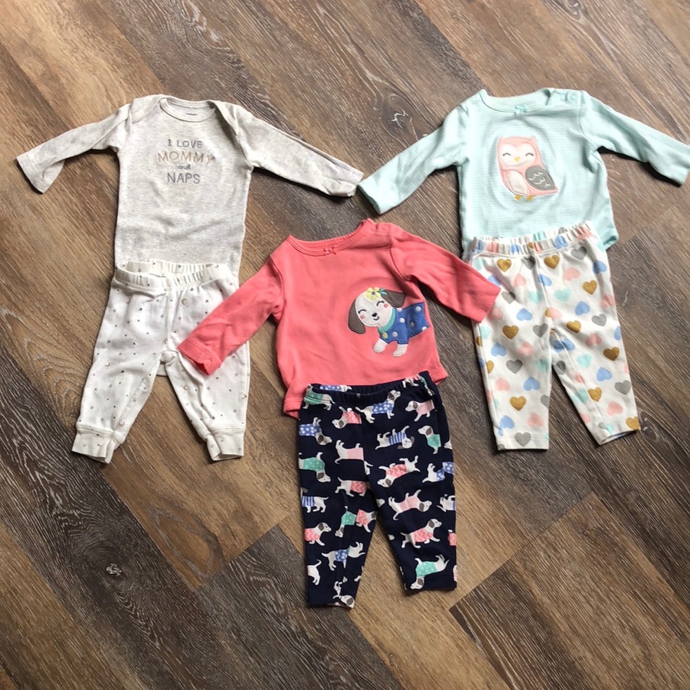 (3) 3 month baby girl outfits
